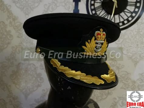 New Wwll British Royal Navy Officer Capnaval Captain Hat Repro In All