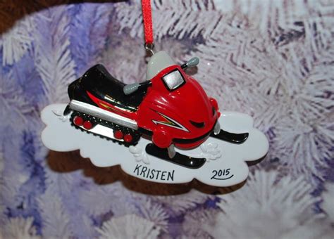 Personalized Snowmobile Christmas Ornament By Confettitsbyg