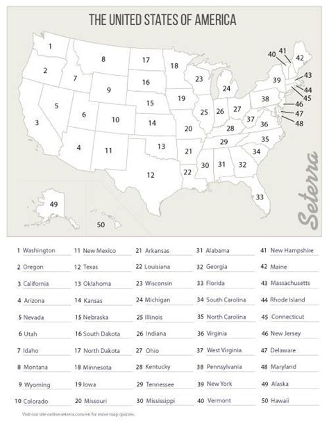 Learning The 50 States Printables