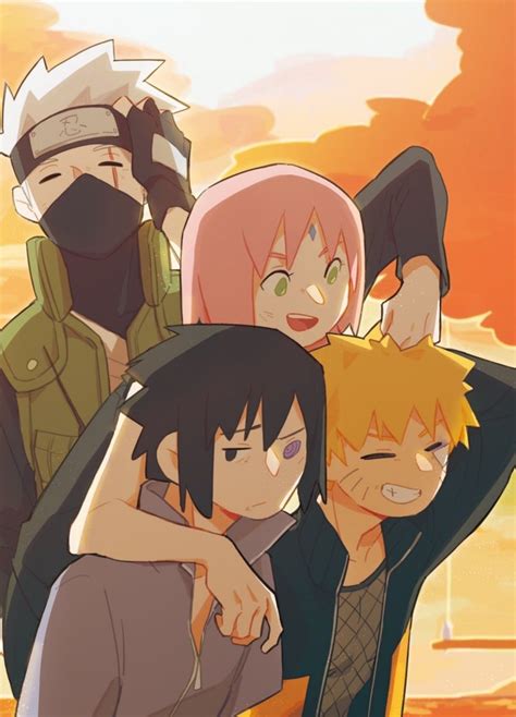 Sasusaku Naruhina Hinata Boruto Naruto Team 7 Kakashi Sensei