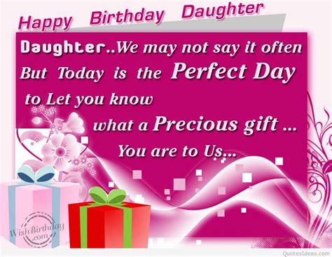 Love Happy Birthday Daughter Message