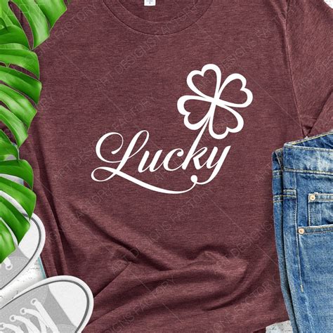 Lucky Shamrock Svg File Digital Download For Cricut And Etsy