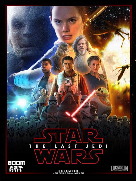 Star Wars The Last Jedi Episode Viii Poster By