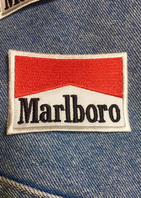 90s Marlboro Patch Embroidered Marlboro Patch Red Black Etsy