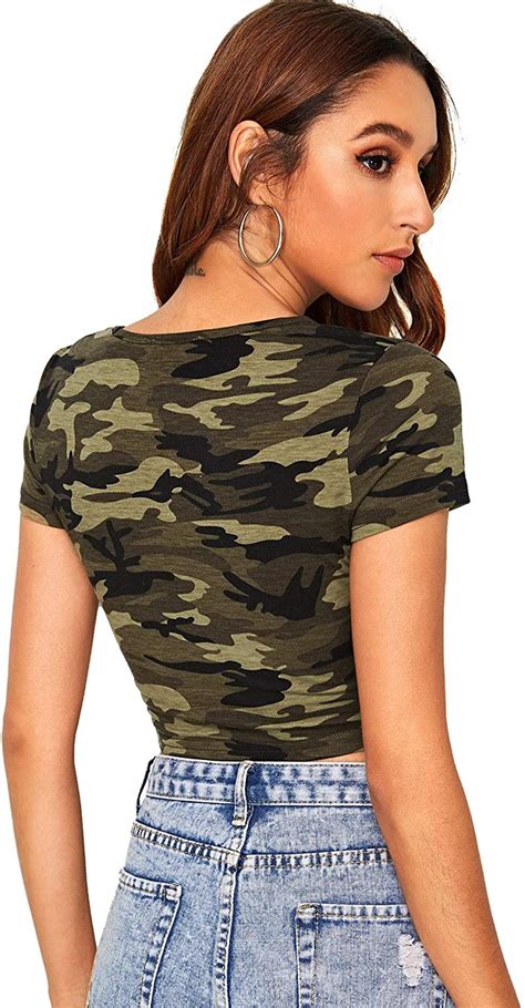 Sweatyrocks Womens Basic Short Sleeve Scoop Neck Crop Top Ebay