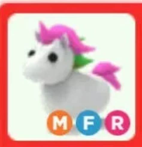 Mega Mfr Neon Fly Ride Unicorn Roblox Adopt Me Safe And Etsy