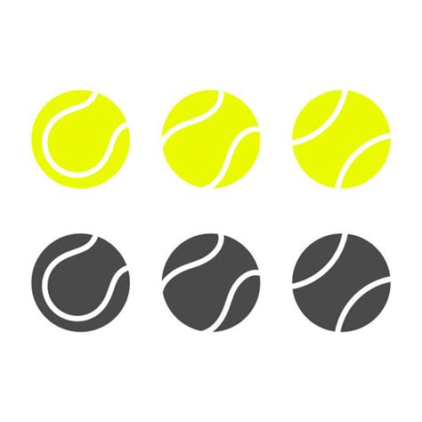 Black And White Tennis Ball Clip Art Illustrations Royalty Free Vector