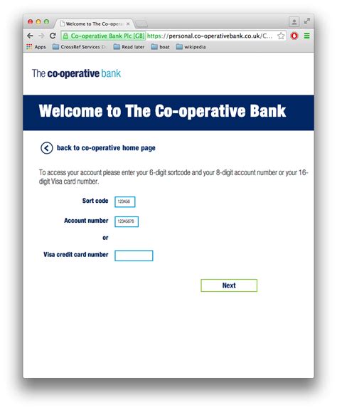 Co-Operative Online Banking · Joe's Blog