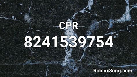 Cpr Roblox Id Roblox Music Codes