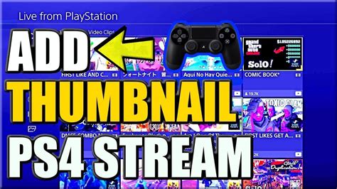 While you're playing your game and streaming, it's best to keep an eye on the chat room. How to GET a Custom Thumbnail on PS4 Broadcast Live Stream ...