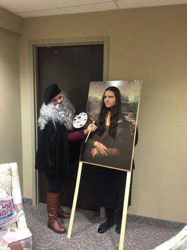 Diy Mona Lisa And Leonardo Da Vinci Halloween Costume Leonardo