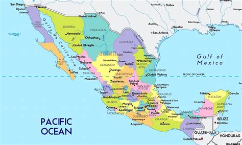 What Does Mexico Look Like On A Map