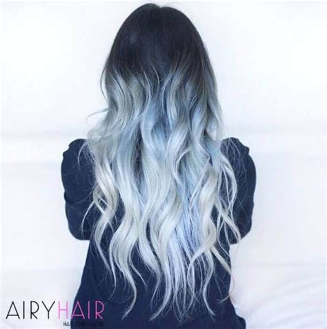 20 Blue And Pastel Blue Ombré Ideas For Hair Extensions 2021