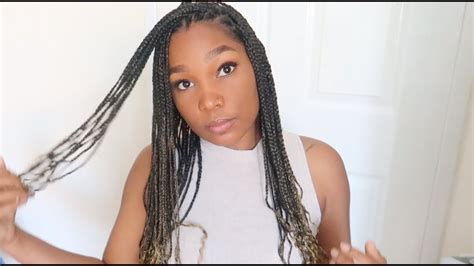first time doing knotless braids youtube