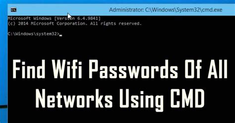 How To Find Passwords Of All Connected Wi Fi Networks Using Cmd News