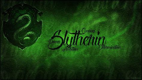 Slytherin Logo With Words In Green Background Hd Slytherin Wallpapers