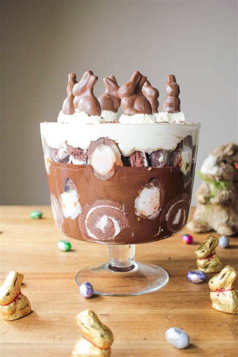 Walking in a whipped cream wonderland. Creme Egg Easter Chocolate Trifle | Recipe in 2020 | Trifle recipe, Chocolate trifle, Easter ...