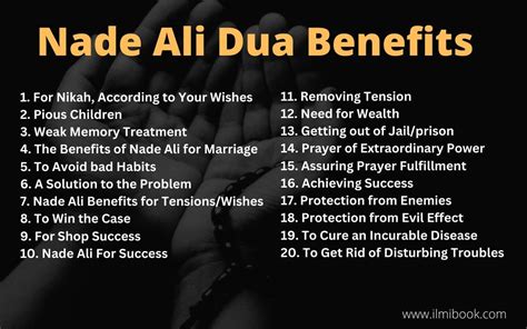 Amazing Benefits Of Nade Ali Dua For Problems Ilmibook