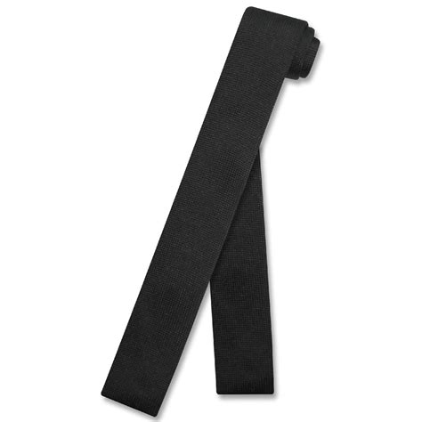 Black Color Knitted Mens Necktie Antonio Ricci Mens Knit Neck Tie