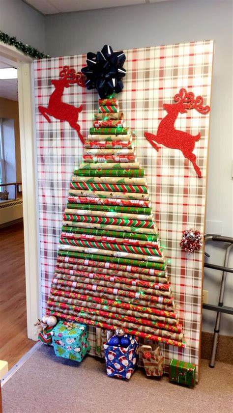 Wrapping Paper Door Decor Christmas Door Decorating Contest Door