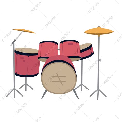 Drum Set Vector Png Images Drums Music Set Music Set Drums Music