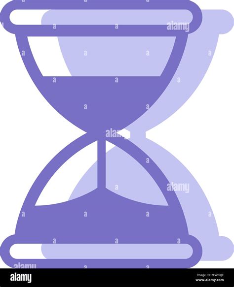 Purple Hourglass Illustration Vector On White Background Stock Vector