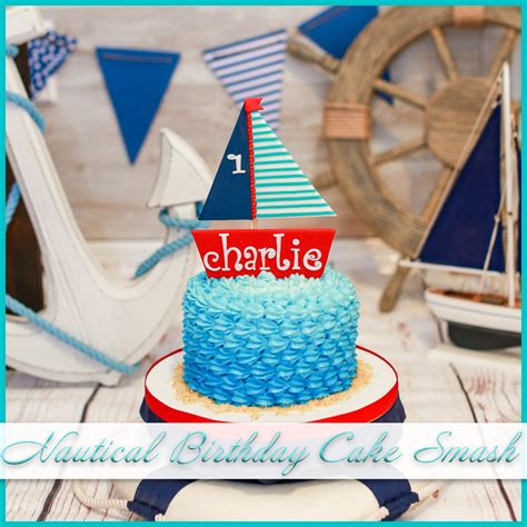 1st Birthday Nautical Theme Cake Desconchadamente