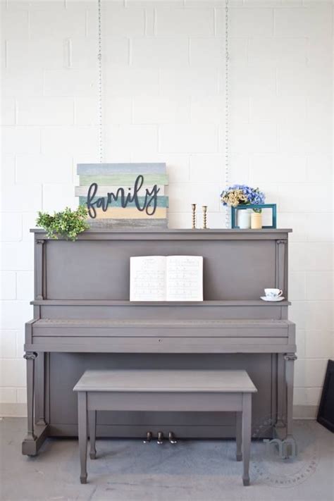 Despite that, it is one of the fastest growing materials used by furniture manufacturers. Painted Grey Piano by Mango Reclaimed. Furniture Makeover ...