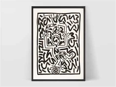 Keith Haring Exhibition Poster 1982 Digital Download Keith Haring Art