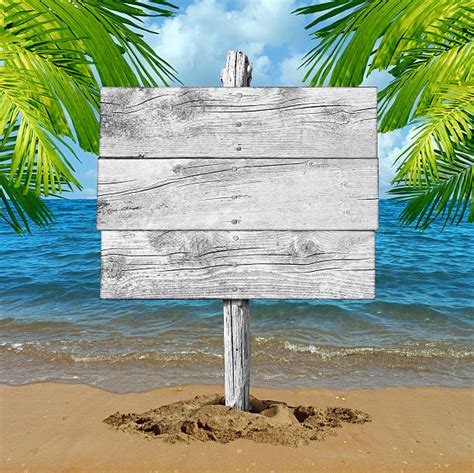 Beach Sign Stock Photos Pictures And Royalty Free Images Istock