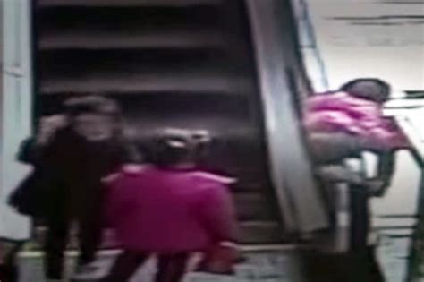 Moment Three Year Old Girl Plummets To Death While Playing On Escalator