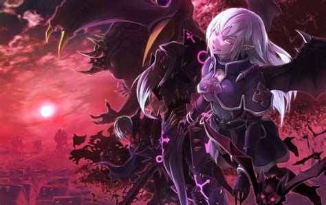 Her personality shows us that she is a soft spoken and polite girl, but when offended, she can also be incredibly condescending to other races. boobs, Cleavage, Long hair, Navels, Red eyes, Vampires, Creature, Armor, Bats, Clouds, Demon ...