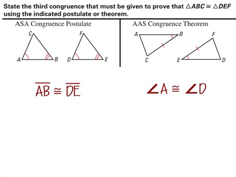 Corresponding parts of congruent triangles are congruent. 5.6 - Proving Triangles are Congruent by ASA and AAS - Ms ...