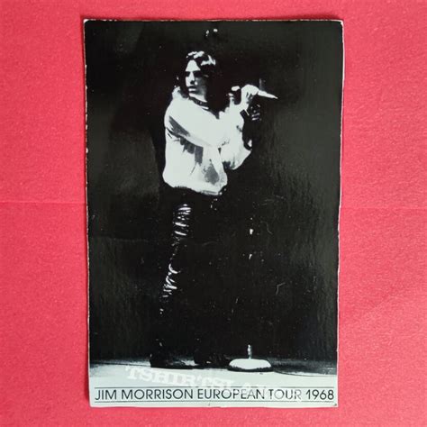 The Doors Jim Morrison European Tour 1968 Postcard Tshirtslayer