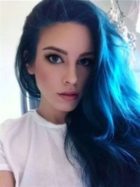 Pin By Snow Nymph On People Midnight Blue Hair Dyed Hair Hair Makeup