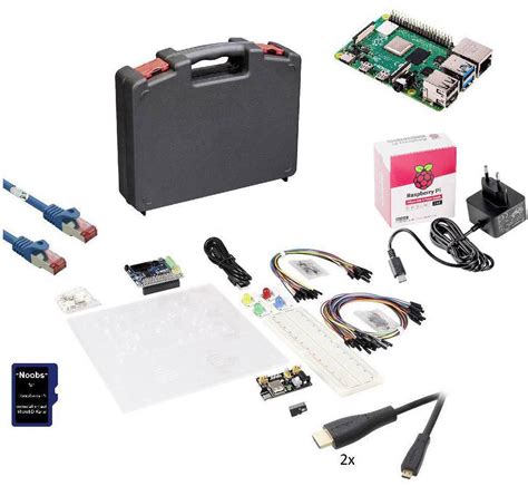 Makerfactory Experiment Set Raspberry Pi® 4 B 4 Gb 4 X 1 5 Ghz Sensors Breadboard Psu Noobs