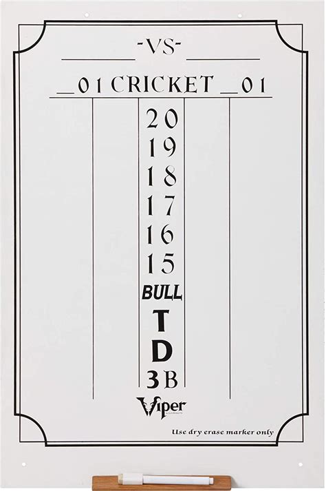 Dart Scoreboard Printable And Fillable Score Sheet 46 Off