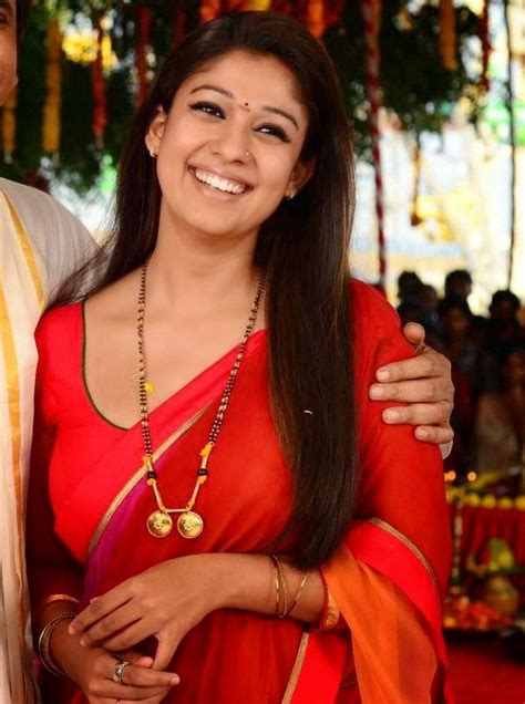 Nayanthara Hot Sexy Pics In Red Saree HD Photos SOUTH ACTRESS SPICY