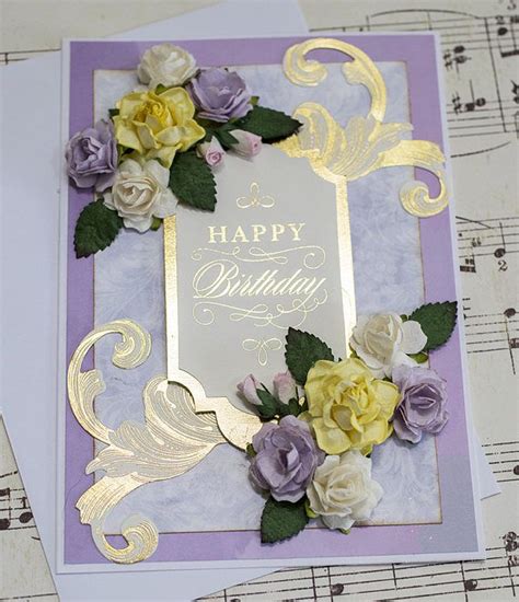 Elegant Birthday Card Card For Her Friend Birthday Card Handmade