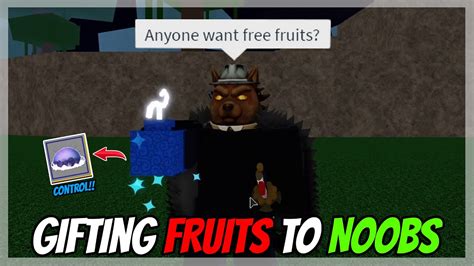 Buying 20 Fruits And Giving Them To Noobs On Blox Fruits Roblox