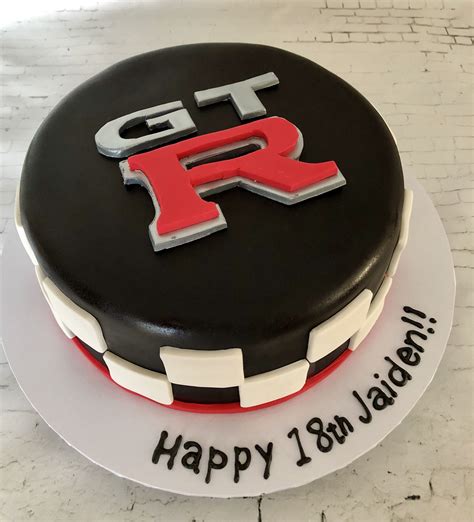 Making a surprise on his birthday with a birthday cake with the name and a more special wish from. GTR cake make birthday car cake Sugarbydesign ...