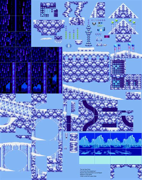 The Spriters Resource Full Sheet View Sonic The Hedgehog 3 Ice