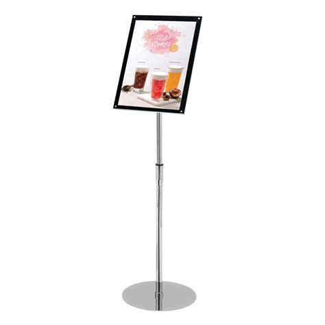 Chrome Acrylic Floor Standing Poster Holder Ubicaciondepersonascdmx