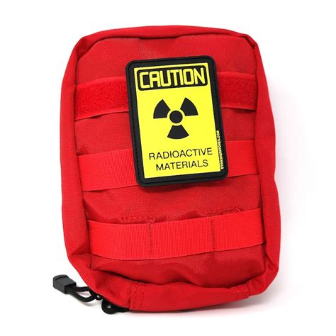 Caution Radioactive Materials Pvc Morale Patch Etsy