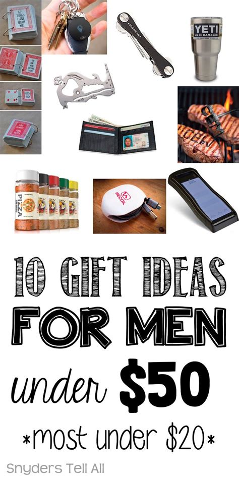 76 items in this article 17 items on sale! 10 Gift Ideas for MEN under $50 | Gifts, 10 things