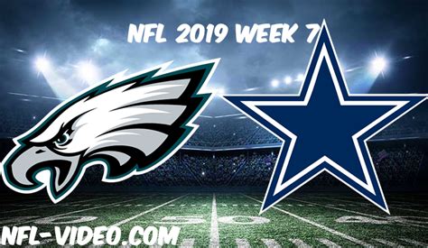 Philadelphia Eagles Vs Dallas Cowboys Full Game And Highlights Nfl 2019