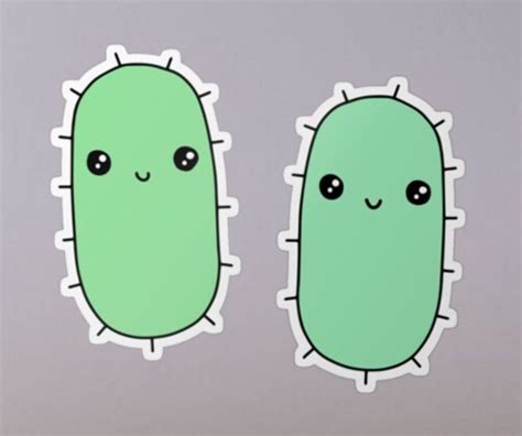 E Coli Bacteria Stickers Sticker By Mheadesign Cute Stickers