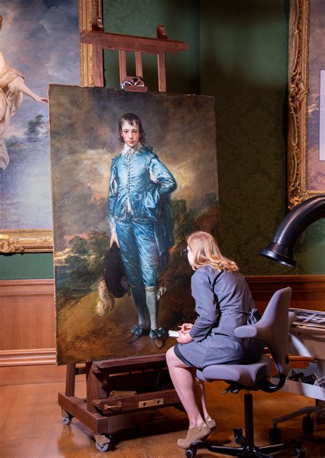 Public Conservation Of Gainsboroughs Blue Boy Begins The History Blog