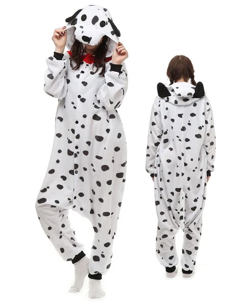 Spotted Dog Kigurumi Onesie Pajamas Polar Fleece Animal Unisex Costumes