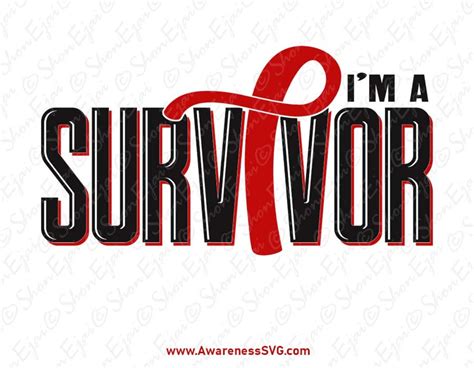 Stroke Survivor Svg Hiv Aids Cardiovascular Svg Heart Etsy